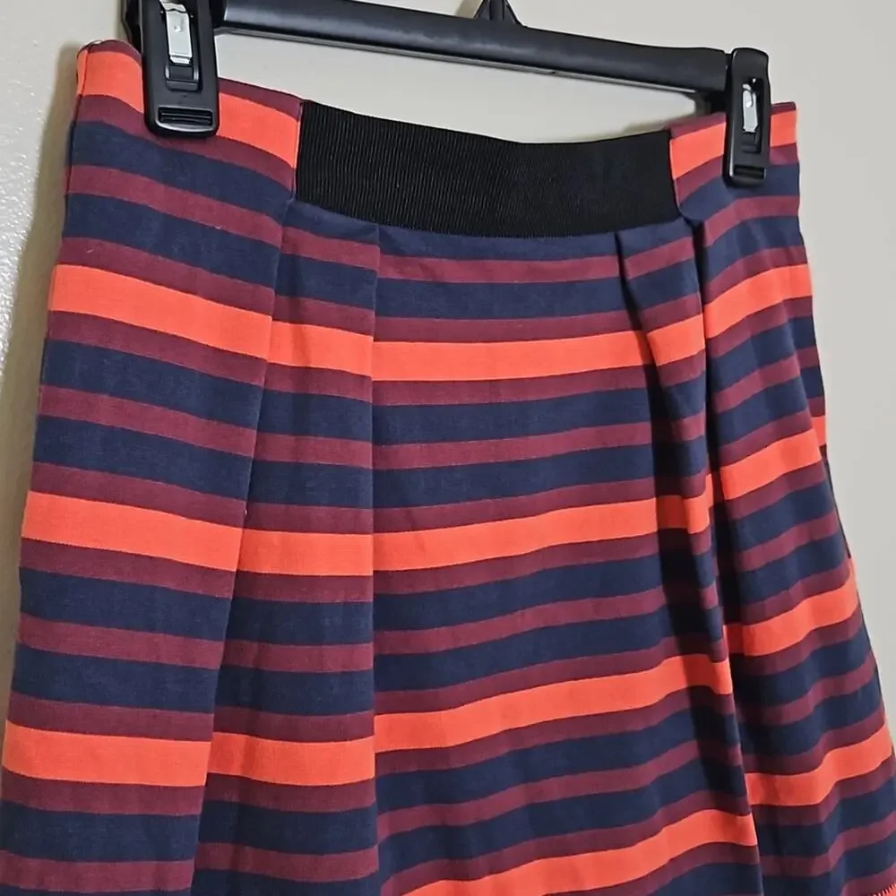 Rachel Roy Striped Full Mini Skirt Sz Small - Picture 3 of 10